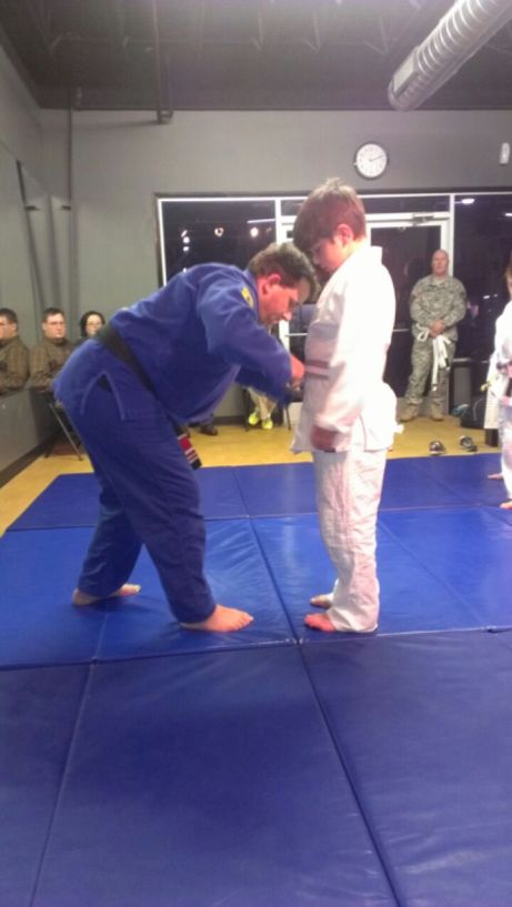 Thorny with the grey/white belt