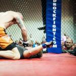 Josh knocking out his opponent from the mount